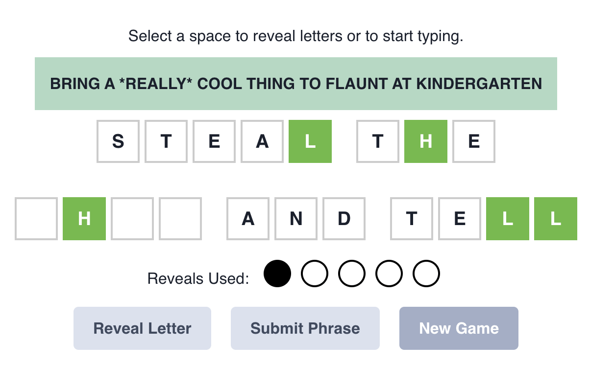 Hunterle:Reveal Letters Hunterle:Reveal Letters